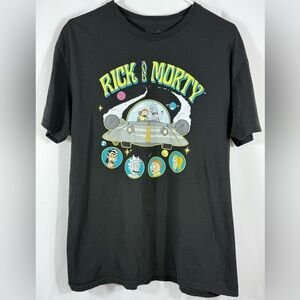 Rick & Morty Men’s XL Black Short Sleeve Graphic T-Shirt